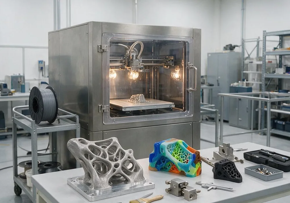 Support représentatif d’impression 3D pour examen de fabrication