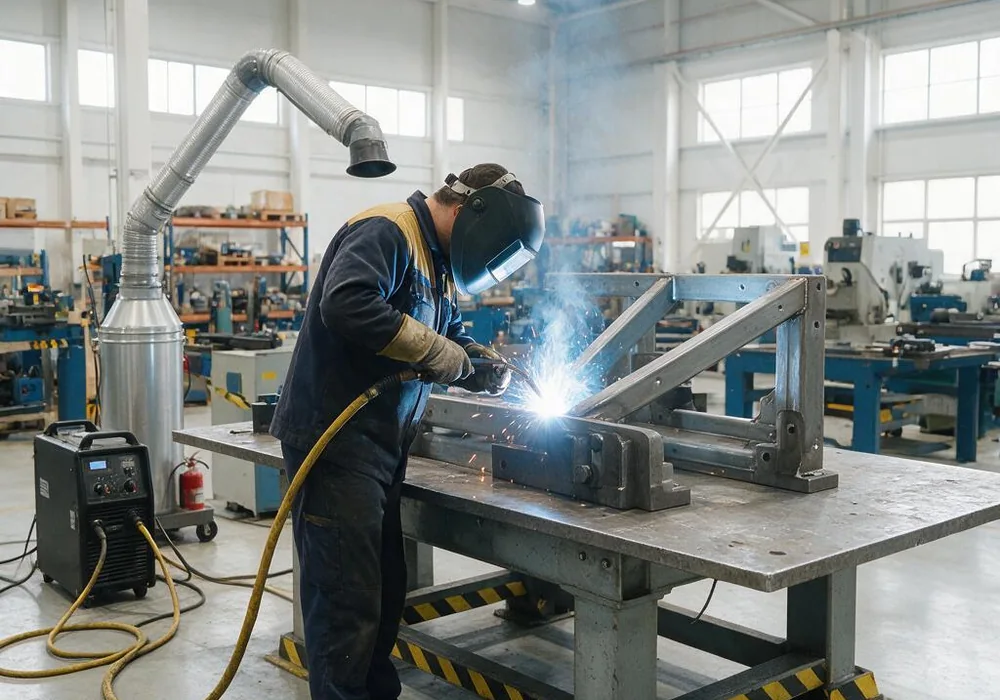 Support représentatif de services de soudage pour examen de fabrication