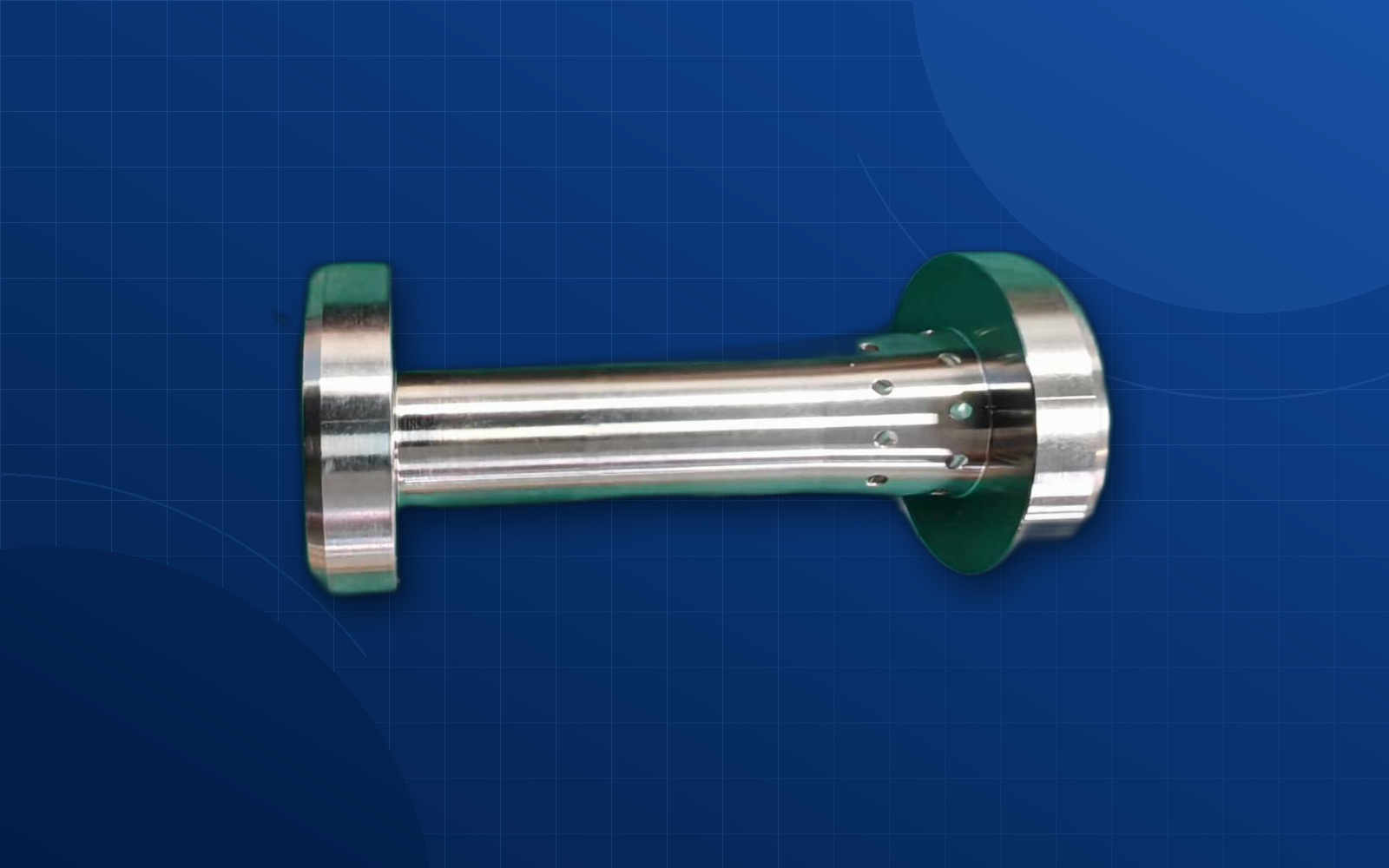 Deep blue background electronics housing or bracket component